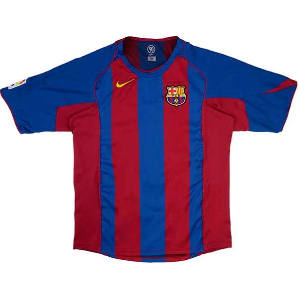 Heimtrikot Thailand Barcelona Retro 2004 2005 Blau Rote Günstige Fußballtrikots